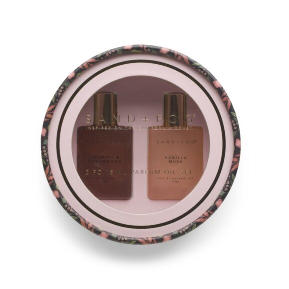 SAND AND FOG Multi 2pk 0.5oz Pink Floral Round Perfume Set - Picture 1 of 2